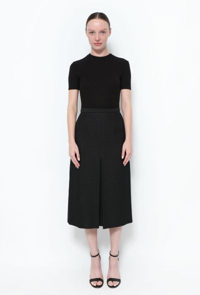                             Textured High-Waisted Skirt - 1