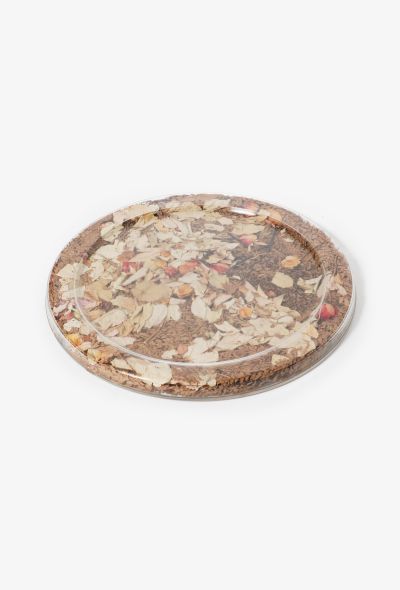                                         Vintage Resin Casted Leaves Platter-2