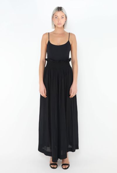 Chanel 1990 Shirred Silk Pants - 2