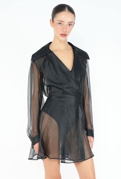 Alaïa COLLECTOR F/W 1990 Organza Corset Dress - 1