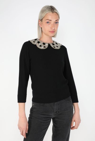 Dior Embellished Claudine Cashmere Sweater - 1