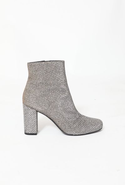                             Loulou' Metallic Ankle Boots - 1