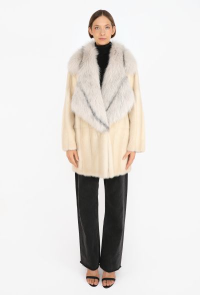Prada Fox Collar Mink Fur Coat, 2011 - 1