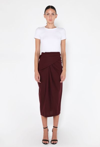 Romeo Gigli Draped Ruched Skirt, 1990s - 1