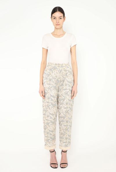 Claude Montana Metallic Patchwork Pants - 1 Claude Montana Metallic Patchwork Pants - 1