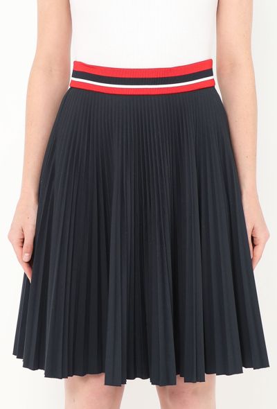 Prada 2014 Striped Pleated Skirt - 2 Prada 2014 Striped Pleated Skirt - 2