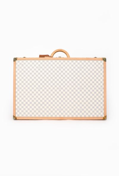 Louis Vuitton Rare Azur Alzer 75 Travel Trunk - 1 Louis Vuitton Rare Azur Alzer 75 Travel Trunk - 1