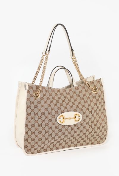Gucci 2020 Monogram Toile Horsebit 1955 Tote - 2