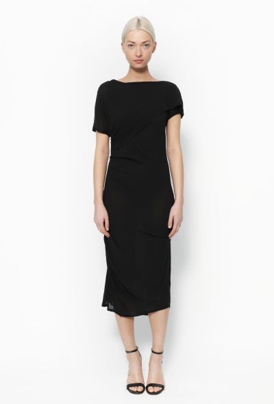Balenciaga Asymmetrical Draped Silk Dress - 1