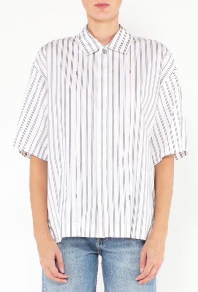 Jacquemus 2024 La Chemise Manches Courte Striped Shirt - 1