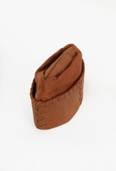 Prada Whipstitch Leather Hat, 2004 - 2
