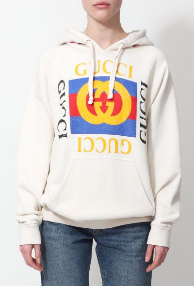                                         Embroidered Classic 'GG' Hoodie-1