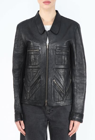 Balenciaga Le Dix F/W 2000 Leather Zip Jacket - 1