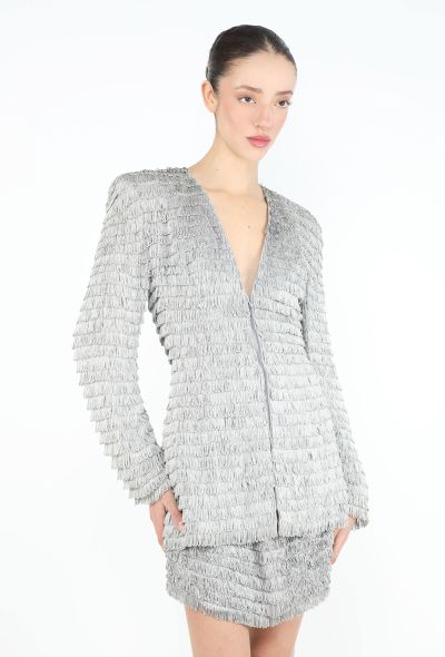 Norma Kamali 1980 Tiered Fringe Ensemble - 1