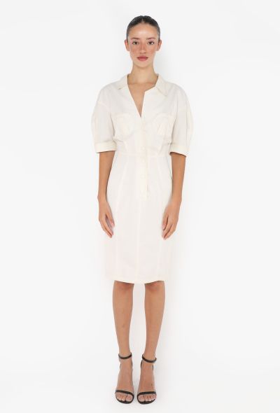 Thierry Mugler Vintage Hourglass Cotton Dress - 2