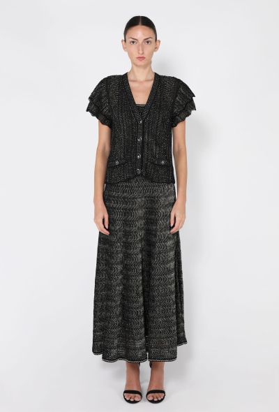 Chanel Metallic Crochet Dress & Cardigan Ensemble, 2018 - 1