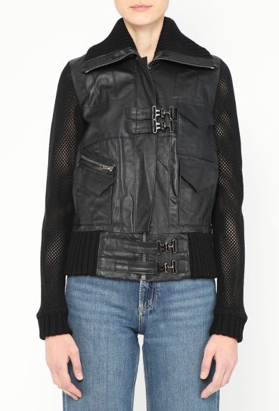 Rodarte S/S 2009 Leather Biker Jacket - 1 Rodarte S/S 2009 Leather Biker Jacket - 1