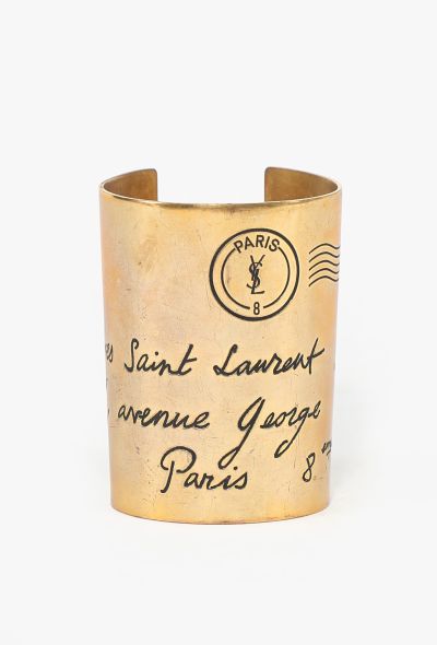 Saint Laurent 2008 'Postcard From Paris' Cuff - 1
