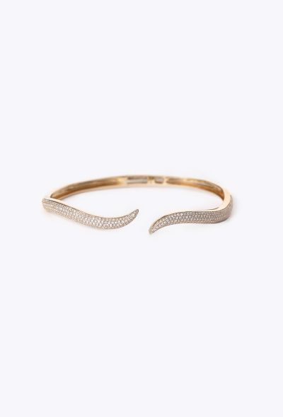 Modern Fine Jewelry Stephanie Gottlieb Ivy Pave Wave Cuff - 1