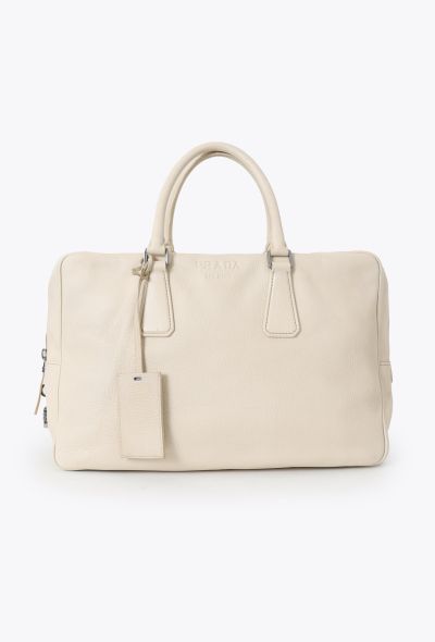 Prada Large White Calfskin Bag - 1 Prada Large White Calfskin Bag - 1