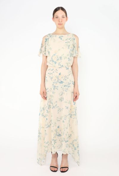 Céline 2020 Blooming Floral Chiffon Dress - 1 Céline 2020 Blooming Floral Chiffon Dress - 1