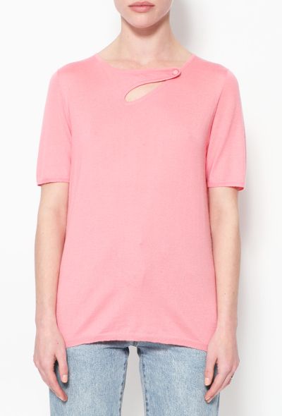 Christian Dior Cashmere Cut-Out Top - 1