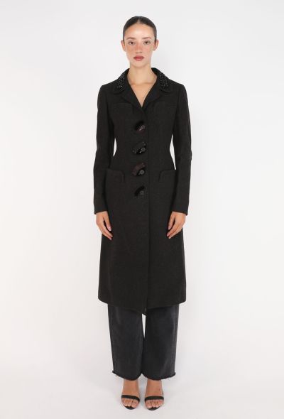Prada Embellished Collar Coat, F/W 2004 - 1