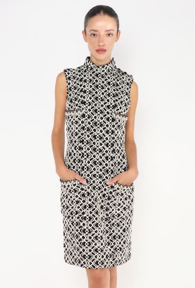 Chanel STUNNING 2022 Hand-Embroidered Lattice Dress - 2 Chanel STUNNING 2022 Hand-Embroidered Lattice Dress - 2