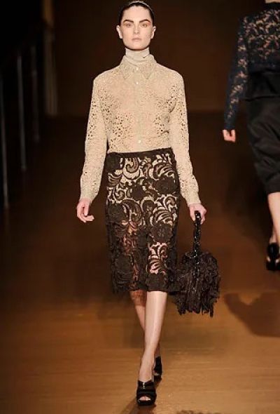 Prada F/W 2008 Guipure Lace Shoulder Bag - 2 Prada F/W 2008 Guipure Lace Shoulder Bag - 2