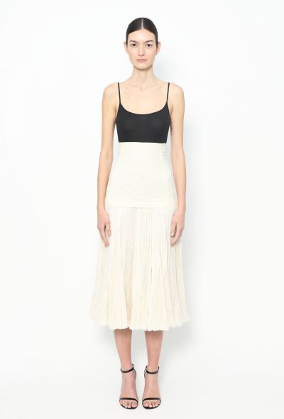 Céline S/S 2014 Pleated Linen Skirt - 1