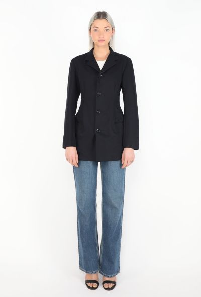 Yohji Yamamoto '90s Hybrid Crochet Blazer Dress - 2