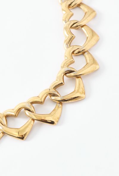 Saint Laurent Early '90s Chainlink Heart Necklace - 2 Saint Laurent Early '90s Chainlink Heart Necklace - 2