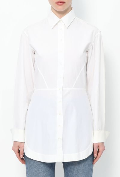 Alaïa Couture 2003 Fluted Cotton Lace Shirt - 1