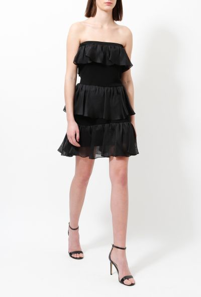 Saint Laurent 70s Ruffled Bustier Dress - 1 Saint Laurent 70s Ruffled Bustier Dress - 1