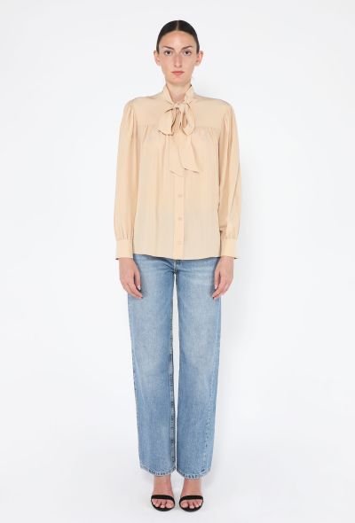 Chloé Silk Lavallière Blouse, 2024 - 2