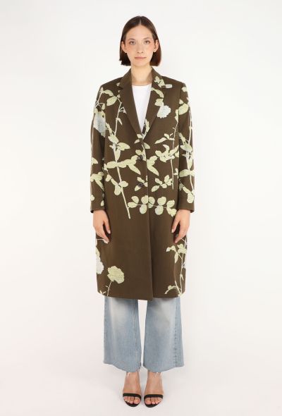Dries Van Noten Floral & Vine Patchwork Coat - 1