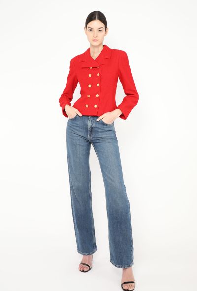 Chanel 1998 Tweed Clover Blazer - 2 Chanel 1998 Tweed Clover Blazer - 2