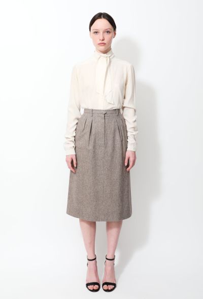                             70s Wool A-Line Skirt - 1