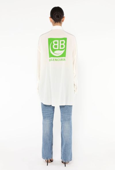 Balenciaga 2019 Printed Silk Tunic - 2