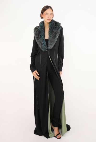 Jean Paul Gaultier 'Cyber' Faux Fur Collar Coat, F/W 1995 - 1