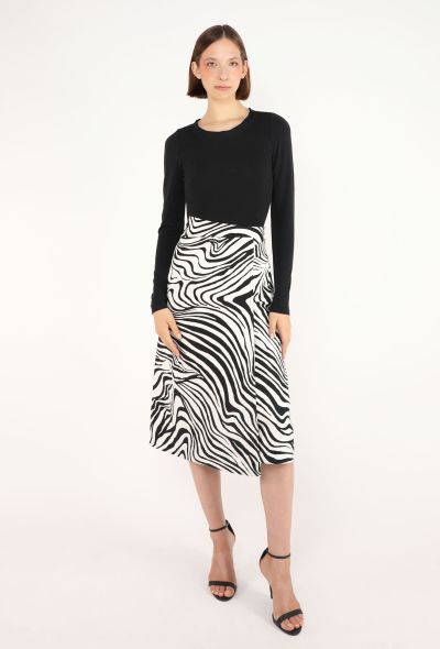 Céline Zebra Print Wrap Skirt, 2016 - 2