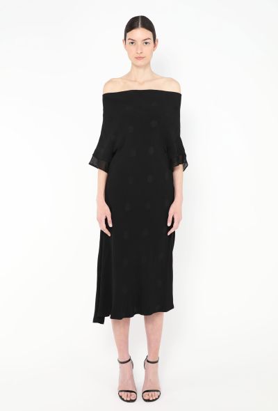 Yohji Yamamoto 2020 Draped Polka Dot Dress - 2 Yohji Yamamoto 2020 Draped Polka Dot Dress - 2
