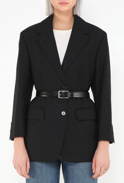 Prada S/S 2022 Tailored Belted Blazer - 1