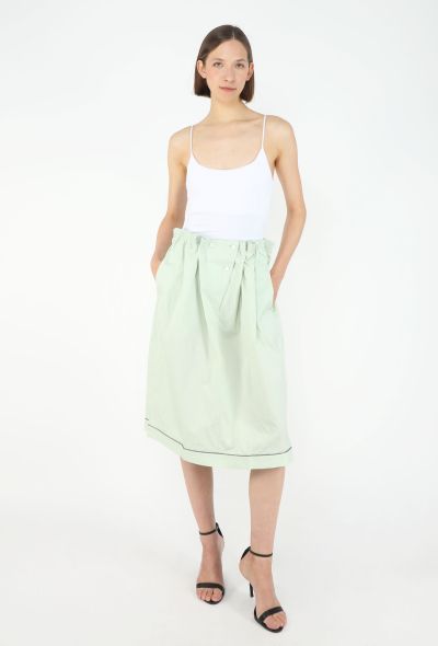 Prada F/W 2025 Ruched Cotton Skirt - 1