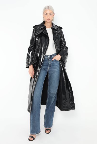 Sacai 2023 Patent Bell Sleeve Trench - 1