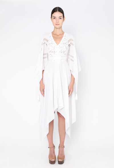 Embroidered Lace Tassel Kaftan - 1