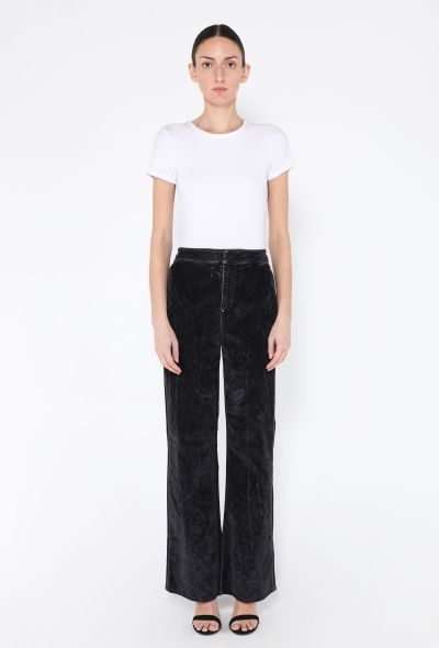 Loewe F/W 2023 Crushed Velvet Jeans - 1