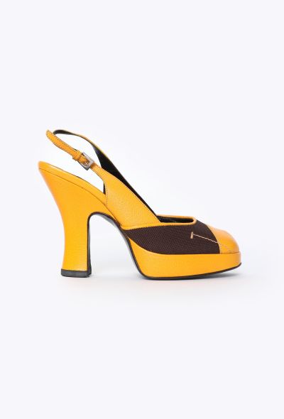 Prada F/W 2000 Slingback Peep-Toe Pumps - 1 Prada F/W 2000 Slingback Peep-Toe Pumps - 1