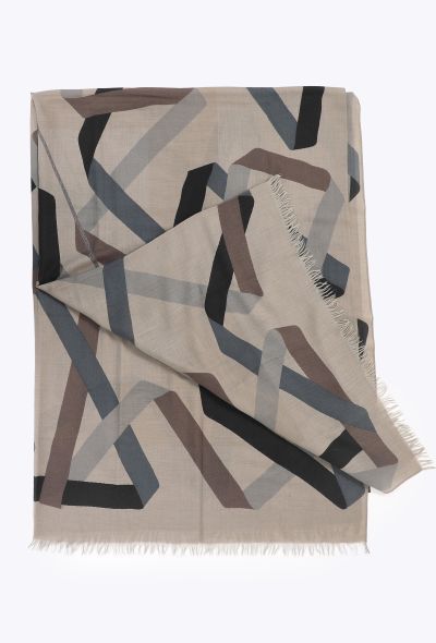 Hermès 2007 'En Duo' 140cm Cashmere Shawl - 2