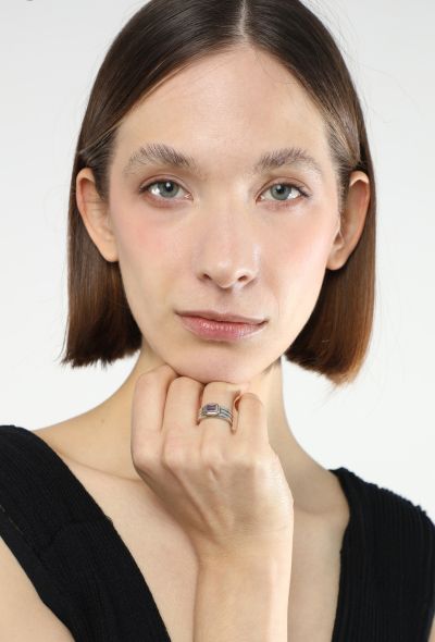 David Yurman 14K Yellow Gold & Amethyst Sterling Ring - 2